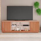 Rack Para Tv Até 75 Polegadas Simetria 2 Portas Ripadas Freij