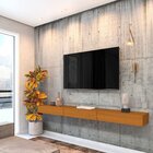 Rack Para Tv Até 75 Polegadas Suspenso   Cedro