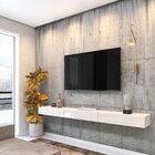 Rack Para Tv Até 75 Polegadas Suspenso   Off White