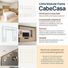 Rack Para Tv Até 75 Polegadas Suspenso Modular 4 Módulos 8 Po