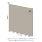 Rack Para Tv Até 75 Polegadas Suspenso Modular 4 Módulos 8 Po