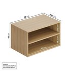 Rack Para Tv Até 75 Polegadas Suspenso Modular 4 Módulos 8 Po