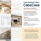 Rack Para Tv Até 75 Polegadas Suspenso Modular 4 Módulos 8 Po