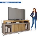 Rack Para Tv Até 75 Polegadas Valença Caemmun Buriti/fendi
