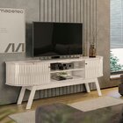 Rack Para Tv Até 75 Polegadas Valencia 2 Portas Calacata/off