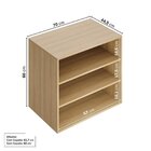 Rack Para Tv Até 75 Polegas Modular 3 Módulos 4 Portas 2 Gave