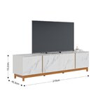 Rack Para Tv Até 82 Polegadas 4 Portas Marmorizado Ibiza Yesc