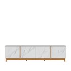 Rack Para Tv Até 82 Polegadas 4 Portas Marmorizado Ibiza Yesc