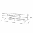 Rack Para Tv Até 85 Polegadas 3 Portas Com Pés Época Hb Móveis