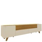 Rack Para Tv Até 85 Polegadas Com Led Com Pés Madeira Infinit