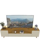 Rack Para Tv Até 85 Polegadas Com Led Com Pés Madeira Infinit