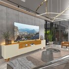 Rack Para Tv Até 85 Polegadas Com Led Com Pés Madeira Infinit