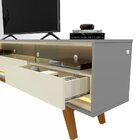 Rack Para Tv Até 85 Polegadas Com Led E Pés Madeira Maciça 21