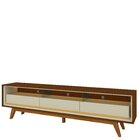 Rack Para Tv Até 85 Polegadas Com Led E Pés Madeira Maciça 21