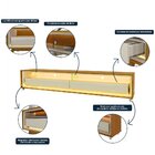 Rack Para Tv Até 85 Polegadas Com Led E Rodízios 172,5cm 100%