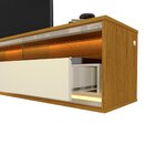 Rack Para Tv Até 85 Polegadas Com Led E Rodízios 172,5cm 100%