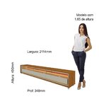 Rack Para Tv Até 85 Polegadas Com Led E Rodízios 211,4cm 100%