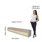 Rack Para Tv Até 85 Polegadas Com Led E Rodízios 211,4cm 100%