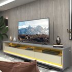 Rack Para Tv Até 85 Polegadas Com Led E Rodízios 211,4cm 100%