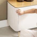 Rack Para Tv Até 85 Polegadas Santorini 2 Portas Com Vidro E