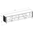 Rack Para Tv Até 85 Polegadas Santorini 2 Portas Com Vidro E