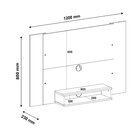 Rack Para Tv Até 86 Polegadas Com 2 Portas 220cm Elegance Ced