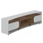 Rack Para Tv Até 86 Polegadas Seleto 2 Portas Off White/pinho