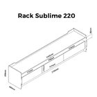 Rack Para Tv Até 90 Polegadas 3 Gavetas 3 Nichos Sublime 220