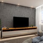 Rack Para Tv Até 90 Polegadas Com Rodízios 3 Gavetas 3 Nichos