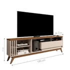 Rack Para Tv Australia Porta Basculante Off White Freijo