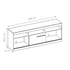 Rack Para Tv Ayers Com Rodízios Caiena Creme