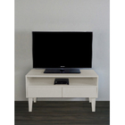 Rack Para Tv Bancada Com Nicho E Gaveta Off White Laca