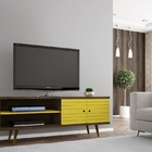 Rack Para Tv Barreiro Madeira Amarelo