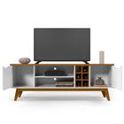 Rack Para Tv Branco Acetinado Cumaru Prism Patrimar