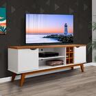 Rack Para Tv Branco Acetinado Cumaru Prism Patrimar