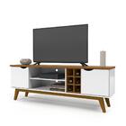 Rack Para Tv Branco Acetinado Cumaru Prism Patrimar