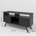 Rack Para Tv Cali Off White E Madeira