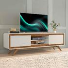 Rack Para Tv Channel Nature Off White Fabri Moveis