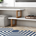 Rack Para Tv Charles Branco Amêndoa