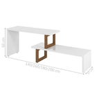 Rack Para Tv Charles Branco Amêndoa