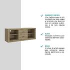 Rack Para Tv Com 2 Nichos E 2 Gavetas 1394 Madeirado Carraro