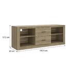 Rack Para Tv Com 2 Nichos E 2 Gavetas 1394 Madeirado Carraro