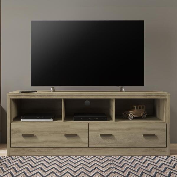 Rack Para Tv Com 3 Nichos E 2 Gavetas