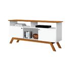 Rack Para Tv Com 3 Nichos Manchester Branco Nature