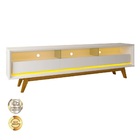 Rack Para Tv Com Led Requinte 212 Branco - Gelius