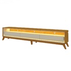Rack Para Tv Com Led Requinte 260 Naturale Off White - Gelius