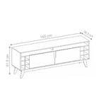 Rack Para Tv Com Mini Adega Italian 1.6 Preto/noce