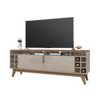 Rack Para Tv Com Mini Adega Juniors 135 Off White Cedro