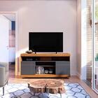 Rack Para Tv Com Nichos Campbell Noce Preto