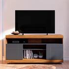 Rack Para Tv Com Nichos Campbell Noce Preto